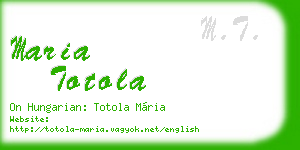 maria totola business card